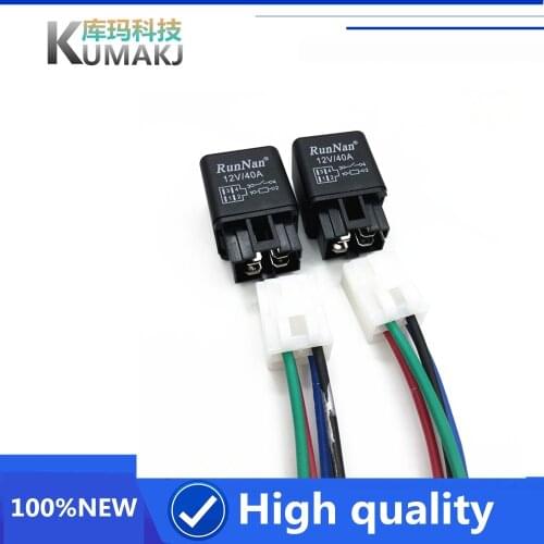 1PCS Automobile Air Conditioning Compressor Relay 12V 24V 40A High Power Horn Refitted Universal Relay 4PIN