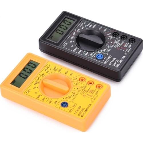DT830B/DT832 Digital Multimeter with Buzzer Voltage Ampere Meter Test Probe AC/DC Voltage Ohm Tester Current Resistance Tester
