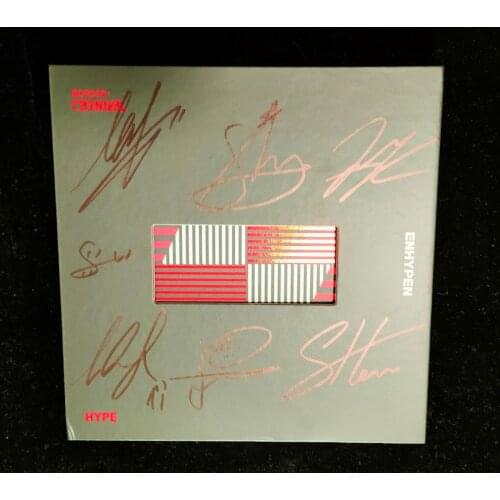 ENHYPEN Autographed Signed CARNIVAL BORDER CD HYPE BLACK VER GIFTS K-POP 062021