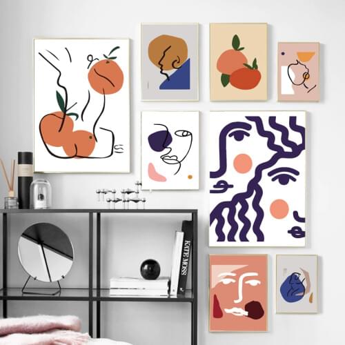 Canvas Poster Matisse Famous Posters And Prints Abstract Body Line Drawing Wall Art Pictures Nordic Home Decoration Painting