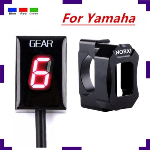 Gear indicator For Yamaha xjr 1300 fjr 1300 FZ8 R1 FZ16 Fz1 MT03 R6 Xj6 Motorcycle Ecu Plug Mount 1-6 Level Speed Gear Display
