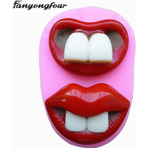 Creative tooth candy mold ice cream chocolate mold silicone cake decoration mold kitchen baking tools