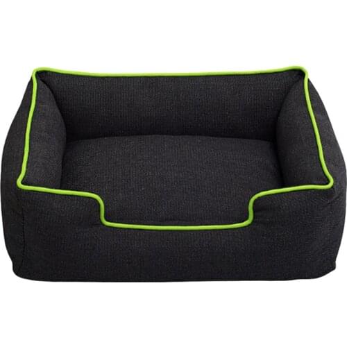 Pet Dog Cat Bed Puppy Pet Dog Cat Denim Thick Sturdy Mat Soft Fleece Cat Bed Cozy Warm Bed Bow Princess Dog Beds Candy Colors