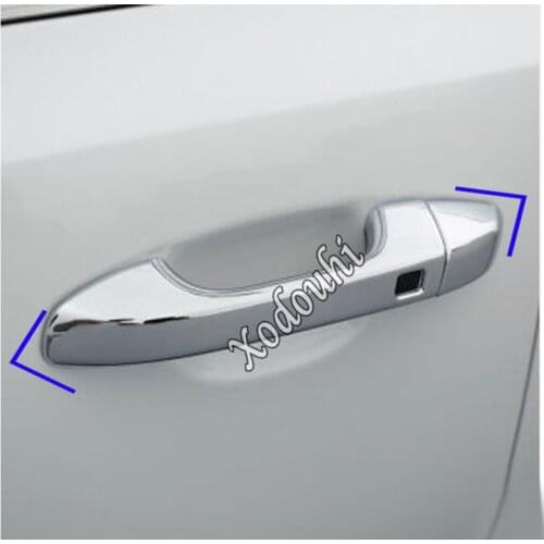 Car Sticker Styling Cover Body Detector Inner Frame Lamp Trim ABS Chrome Door Handle Parts 8pcs For Kia Sportage KX5 2019 2020