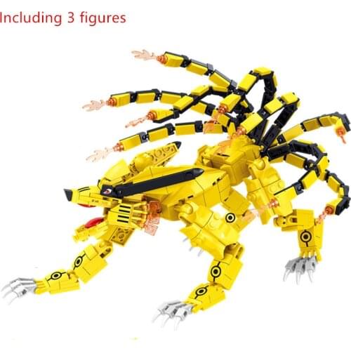 Ninjaed World Sennin Moodo Strongest Bijuu Kyuubi Building Blocks Kit Bricks Classic Sets Model Kids Toys Childrens Gift