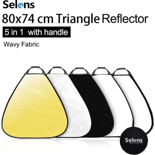 Selens 80CM 5 in 1 Reflector Photography Portable Light Reflector with Carring Case for photography photo studio accessories