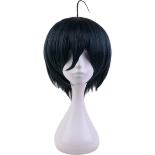 Anime Danganronpa V3: Killing Harmony Saihara Shuichi Short Wig Cosplay Costume Dangan Ronpa Heat Resistant Hair Men Wigs