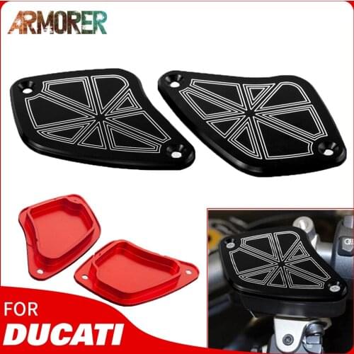 For Ducati Diavel 2011 - 2018 X Diavel/S 2016 - 2019 2017 Front Brake Reservoir Fluid Tank Cover Motorcycle Aluminum Accessories