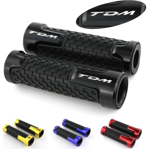 Fit For YAMAHA TDM 900 TDM 850 Motorcycle Handlebar Handle Grip CNC Aluminum None-Slip Rubber