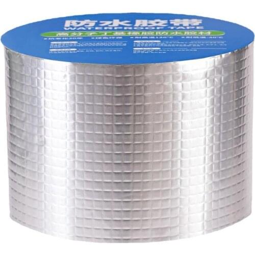 Repair Tape Aluminum Foil Adhesive Tape High Temperature Resistance Waterproof Elastic Tape Wall Duct Crack Roof Patch,3/5/10m