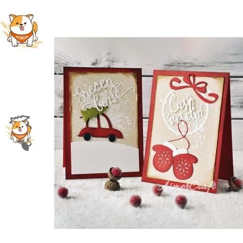 Christmas Car Series Metal Cutting Dies Scrapbooking Stencil Decorative Embossing Craft Die Cuts Card Making New Dies For 2019