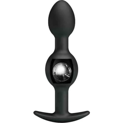 Silicone Butt Plug Anal Beads Metal Ball Inside Anal Dilator Viganal Expander Anus Muscles Trainer Sex Toys For Adults Women Men