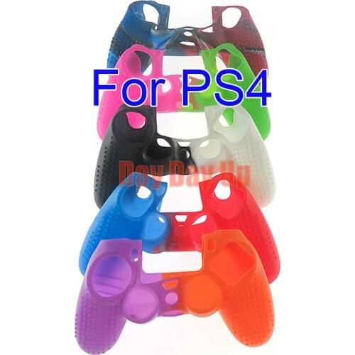 30PCS Silicone Cover Skin for Dualshock 4 PS4 Pro Slim Controller Case and Thumb Grips Caps for PlayStation 4 Game Accessories