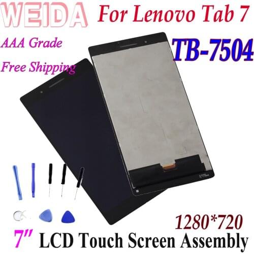 WEIDA LCD Replacement 6.98" For Lenovo Tab 7 Wifi TB-7504F TB-7504N TB-7504X LCD Display Touch Screen Assembly tb7504 Tab 7504