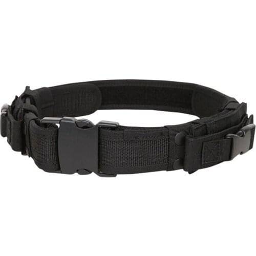 Tactical Belt Military Nylon Belt SWAT Army Security Duty Belt with Detachable Magazine Pouch Holster Outdoor Hunting Gear