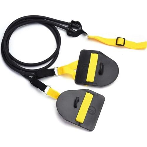 Professional Simulation Swimming Exercise Land Arm strength Work Out Fitness Resistance Band Hand Webbed Paddle Swimming Forging