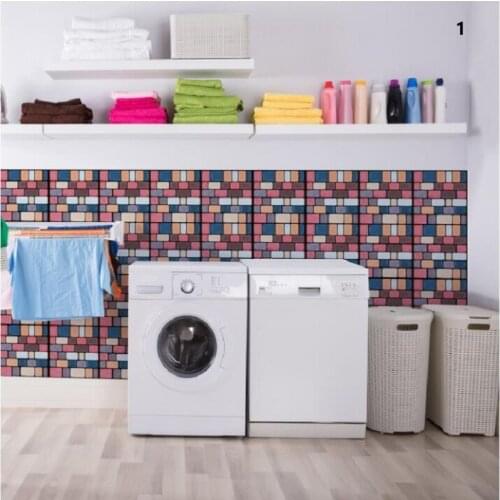 UBRUSH Explosion models 3D stereo tile Wall sticker Anti-collision stickers PVC wall stickers