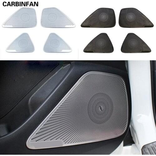 Interior Door Handle Speaker Stereo Ring Cover Audio Horn Frame Garnish Stainless Steel For Toyota Corolla 2019 2020