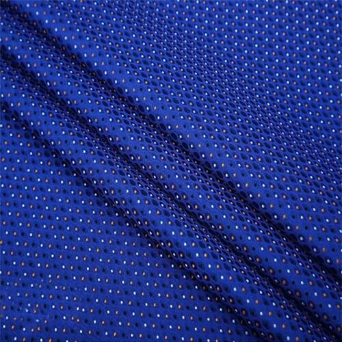 Deep blue yard dyed jacquard tapestry satin 3D jacquard brocade fabric for dress cushion cover curtain table patchwork by meter