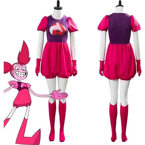 Steven Universe Cosplay Steven Dress Outfit Female Girls Red Dress Suit Halloween Carnival Costumes