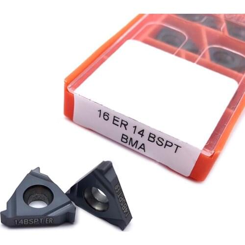 10 pieces 16IR 16ER 11BSPT 14BSPT 19BSPT BMA tungsten carbide carbide thread turning stainless steel and steel