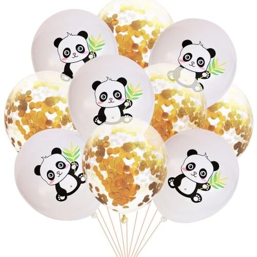 12 Inch Latex Balloon Cute Panda Printed Balloon Animal Balloon Childrens Day Birthday Party Decoration Supplier