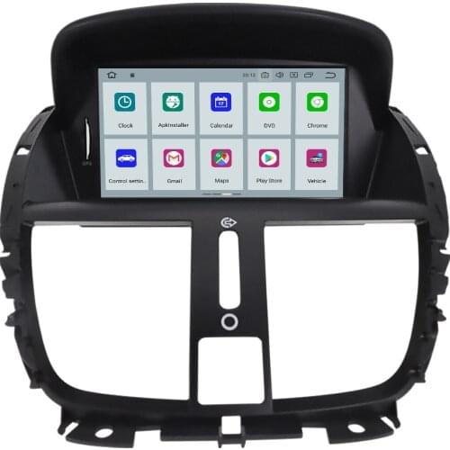 Aotsr Android 10.0 Car GPS Navigation Multimedia Player For Peugeot 207 2008 - 2014 Head Unit 2 Din Stereo Recorder with DSP