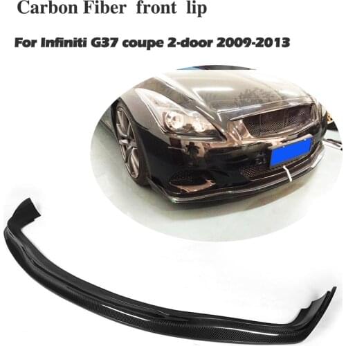 Carbon fiber car front bumper Lip spoiler Chin For Infinti G37 2door Coupe 2009-2013 Car Accessories