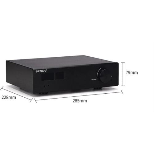 BRZHIFI STK412-530 High Power Stereo 120W*2 Remote Control hifi amplifier with bluetooth 5.0