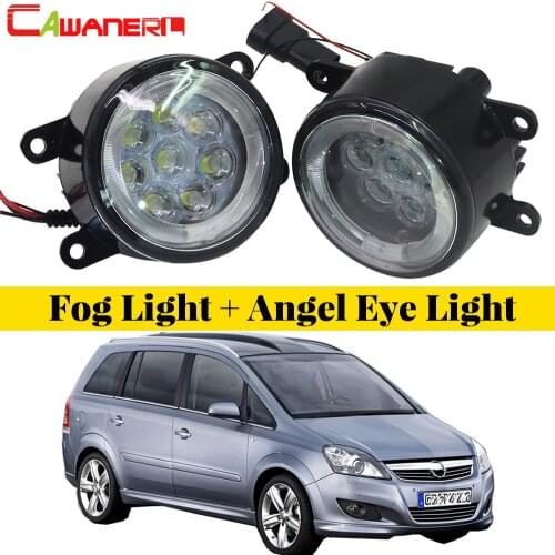 Cawanerl Car Accessories LED Lamp Fog Light Angel Eye Daytime Running Light DRL High Bright For Opel Zafira B MPV A05 2005-2011