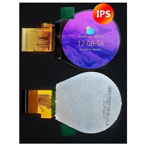 IPS 1.3 inch 45P HD TFT LCD Color Round Screen ST7789 Controller 240*240 MCU/RGB/SPI Interface