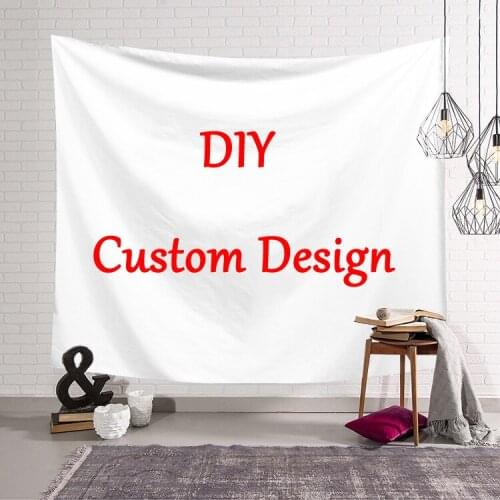 DIY Custom Design 3D Printing Tapestrying funny Rectangular Home Decor Wall hanging Drop shipping