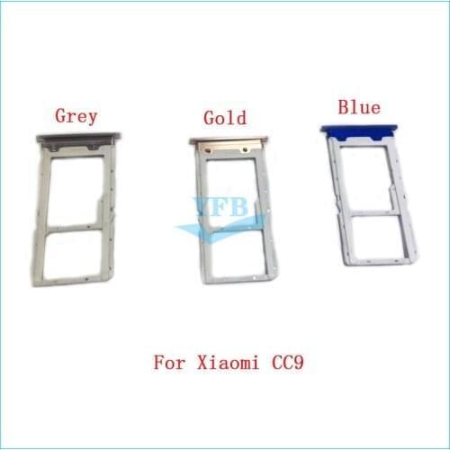 For Xiaomi CC9 CC 9 Reader Sim&SD Card Tray Holder Slot Adapter Replacement Part