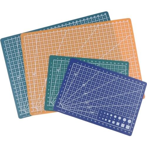 A4 Double Sided Cutting Mat Durable Pad Patchwork Tool Handmade Plate Dark School Supplies 22x30cm Grid Lines Board