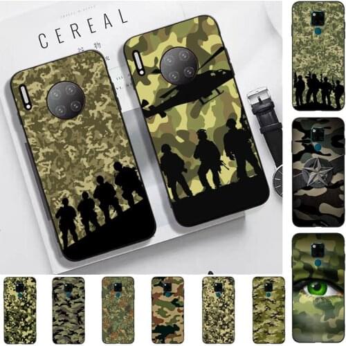 TOPNBLJ Camouflage Military Phone Case for Huawei Mate 20 10 lite pro X Honor paly Y 6 5 7 9 prime 2018 2019