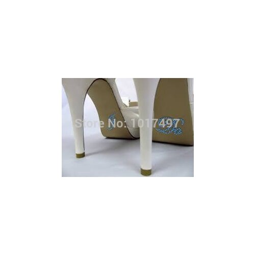 Cool wedding supplies wholesale ,100 pieces / Lot - I Do - Wedding Shoe Appliques -Crystal Rhinestone Bridal Shoes sticker