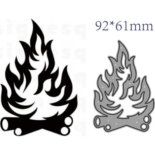 Flame Shape Metal Cutting Die DIY for Scrapbooking Decoration Crafts
