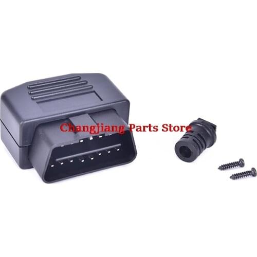 OBD2 Type 16 Pin Sockets Plug With Shell Screw Male Auto Car Connector Cable Wire