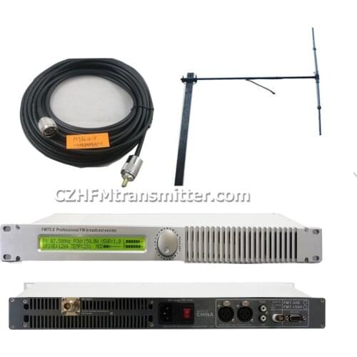 0-150W PLL Professional FM transmitter 87-108Mhz DP100 Dipole antenna KIT