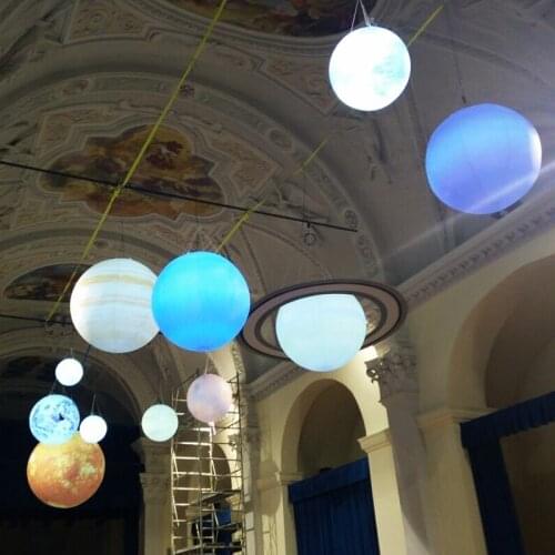 LED Planetary Inflatable Balloon Are Sun, Jupiter, Saturn, Uranus, Neptune, Venus, Earth, Mars, Mercury, Pluto