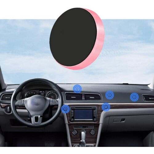 1PCS Universal Car Phone Mount Round Magnetic Aluminium Alloy Adjustable Adhesive Small Mobile Phone Holder Navigation Bracket