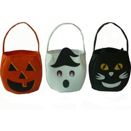 Funny Gift Bag Halloween Party Supplies Gift Holder Cookie Bag Kids Candy Pouch Fashion Gift Bag Felt Pouch