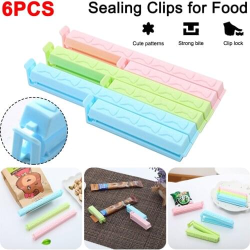 20/10Pcs Dropship Portable New Kitchen Storage Food Snack Seal Sealing Bag Clips Sealer Clamp Plastic Tool Kitchen Accessories