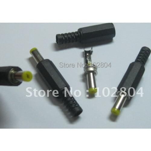 10 pcs Per Lot 4.8x1.7mm DC Power Male Plug Connector Adapter Plastic Handle Yellow Head