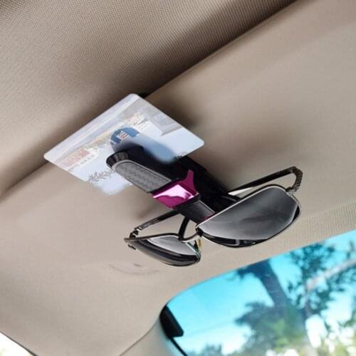 50% Hot Sales Glasses Clip Universal 360 Degree Rotatable Portable Card Ticket Clamp Sun Visor Sunglasses Holder for Car
