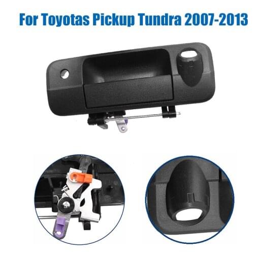 69090-0C051 690900C051 New Style Outer Rear Tailgate Handle W/Rear Camera Hole For Toyotas Pickup Tundra 2007-2013 Texture Black