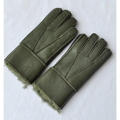 Free shipping 2pairs fashion male wool genuine leather sheep skin gloves warm protecting winter gloves four colors for selecting