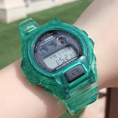 Silicone Rubber Watch Case Bezel For Casio G-Shock DW6900 Strap Watch Band DW-6900SLG-1 DW-6900SN-1 DW-6900 Frame Wristband belt