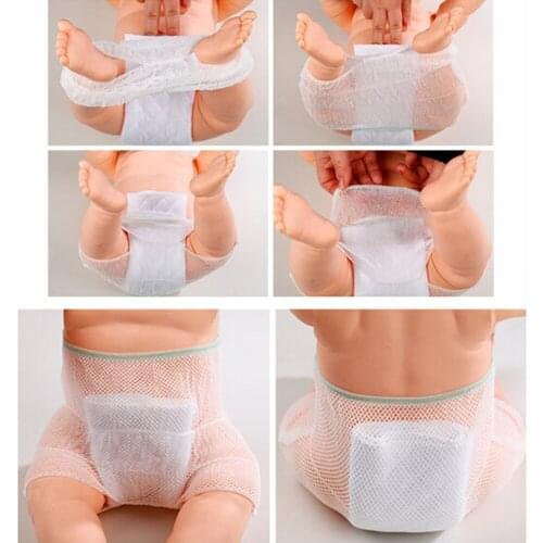 Hot Summer 1pcs Polyester Mesh Baby Nappies for Newborn Boy Girl Underwears Briefs Infant Diapers Breathable Training Pants
