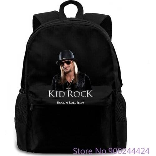 Kid Rock Rock N Roll Jesus Printed Big : women men backpack laptop travel school adult student